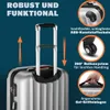 Monzana XL Hartschalen-Trolley ABS Silber 4 Rollen, Produktbild-Vorschau 4