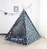 Aga4Kids Dětské Teepee Hvězdy Tmavě modrá Náhled obrázku produktu 4