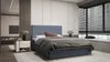 Designbett MALIKA – 160x200, Grau Produktbild-Vorschau 1