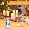 Jayseuw LED svíčky sada 5 svíček z pravého vosku blikající Náhled obrázku produktu 4