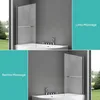 doporro Duschwand für Badewanne Badewannenaufsatz 90x140cm Produktbild-Vorschau 3