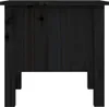 vidaXL Tables d'appoint 2 pcs. noir 40x40x39 cm pin massif Voir les images du produit 11