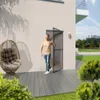 TrendLine Fliegenschutz-Tür 100 x 210 cm schwarz/anthrazit Produktbild-Vorschau 6