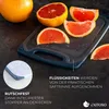 Grapefruit slices on a cutting board with text overlays describing product features. Anteprima dell’immagine prodotto