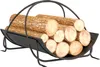 A firewood rack filled with logs, presented on a white background. Produktbild-Vorschau