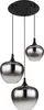 Globo Lighting závěsné svítidlo kov černá matná, 3x E27 Náhled obrázku produktu 2