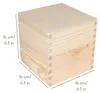 Creative Deco houten kubus vierkante opbergdoos, 16 x 16 x Productafbeelding-voorbeeld 2