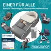 MONZANA® Fußsack für Kinderwagen Baby Winter mit Handwärmer Produktbild-Vorschau 7