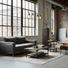 A living room scene with a sofa, coffee table, and decorative items. Produktbild-Vorschau