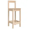 A single wooden bar stool is shown against a white background. Produktbild-Vorschau