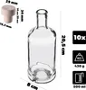 Bottiglie di vetro KADAX con tappo, 500ml, 10 pezzi, Anteprima dell’immagine prodotto 2