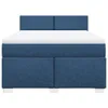 Boxspringbett mit Matratze Blau 140x200 cm Stoff Produktbild-Vorschau 6