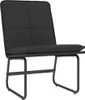 vidaXL Loungesessel Schwarz 54x75x76 cm Kunstleder Produktbild-Vorschau 1