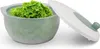 Salatschleuder Grün (4L Ø25cm) BPA-frei, 3in1 Salattrockner Produktbild-Vorschau 1