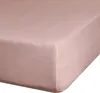 A close-up view of a pink fitted sheet. Náhľad obrázku produktu