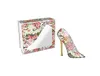 Parfüm in High Heel Form mit Blumenmuster Produktbild-Vorschau