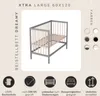 Beistellbett 60x120 cm mit Umbauseite - grau/natur - Dreamy Produktbild-Vorschau 17