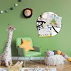 Design Stahlmagnettafel Schwarz Rund 47cm Früher Vogel Produktbild-Vorschau 3