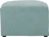 A light blue ottoman shown from the front. Podgląd zdjęcia produktu
