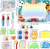 Wasser Doodle Matte XXL 120x90cm Tiere Design Aqua Malmatte Produktbild-Vorschau 2