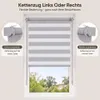 Sekey Doppelrollo 115×210 cm Thermorollo ohne Bohren duo Produktbild-Vorschau 4