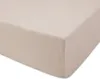 A close-up view of a beige fitted sheet. Náhled obrázku produktu