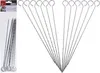 8x Stk. Grillspieße/Spieße aus Metall 27,5 cm - Produktbild-Vorschau 1