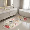 Set di 2 tappetini da bagno Arya Oval multicolore Anteprima dell’immagine prodotto 5