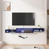 FABATO schwebender TV-Schrank mit LED-Beleuchtung & Produktbild-Vorschau 1