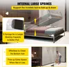 A bedroom with a murphy bed mechanism and a woman vacuuming. Produktbild-Vorschau