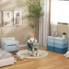 Meuble à tiroirs HOMCOM pour enfants, coffres de rangement Voir les images du produit 9