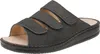 A single dark gray sandal is shown from a diagonal angle on a white background. Produktbild-Vorschau