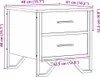 vidaXL Nočné stolíky 2 ks čierne 40x41x40 cm materiál na Náhľad obrázku produktu 8