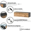 STIV Möbel | Szafka RTV Wisząca 140x39,6x35 cm Szary Mat / Podgląd zdjęcia produktu 4