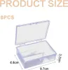 Průhledné obdélníkové krabičky s víkem na příslušenství, Náhled obrázku produktu 2