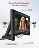 An inflatable movie screen with projectors on either side, displaying a woman's face. Anteprima dell’immagine prodotto
