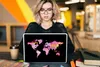 MuchoWow® Laptop Aufkleber Sticker Cover Weltkarte - Produktbild-Vorschau 5