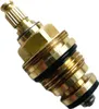 A close-up studio shot of a brass faucet valve stem. Produktbild-Vorschau