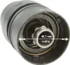 A close-up view of a drill chuck with a measurement overlay. Náhled obrázku produktu