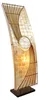 Stehlampe Quento 90cm Capiz Rattan Scheibenleuchte elegant Produktbild-Vorschau 1