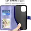 Lila iPhone 14 Wallet Case Flip Handyhülle Kunstleder mit Produktbild-Vorschau 5