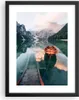 Gerahmtes Poster - Schwarzer Rahmen - See Berg Tal - 30x40 Produktbild-Vorschau 1