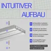 Szyna do zasłon 120 cm, dwutorowa, z prowadnicą wewnętrzną, Podgląd zdjęcia produktu 8