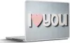 MuchoWow® Laptop Aufkleber Sticker Cover Ich liebe dich in Produktbild-Vorschau 1
