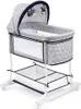 A baby bassinet with a canopy and a storage basket underneath, shown on a white background. Náhled obrázku produktu