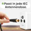 PremiumX 25m TV Antennenkabel IEC-Anschlusskabel mit Produktbild-Vorschau 4