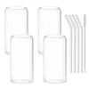 4er Set Trinkgläser 500ml inkl. Glashalme und Produktbild-Vorschau 3