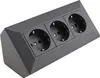 ChiliTec Steckdosenblock 23056, 3-fach, 16A/250V, anthrazit Produktbild-Vorschau 1