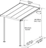 Dach tarasowy PALRAM Sierra 230 x 230 cm biały Podgląd zdjęcia produktu 3
