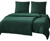 Bettwäsche-Set 4-teilig Dunkelgrün Mikrofaser 135x200cm + Produktbild-Vorschau 1